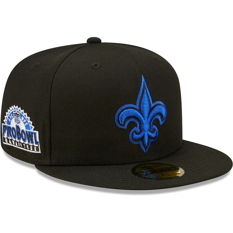 New Era New Orleans Saints Black Royal Undervisor 1988 NFL Pro Bowl 59FIFTY Fitted Hat