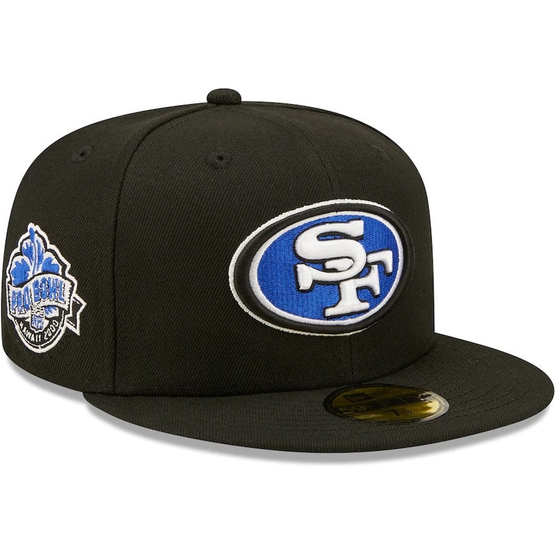 New Era San Francisco 49ers Black Royal Undervisor 2000 NFL Pro Bowl 59FIFTY Fitted Hat