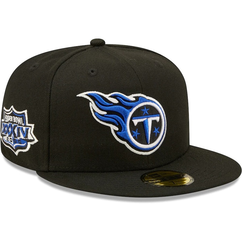 New Era Tennessee Titans Black Royal Undervisor Super Bowl XXXIV 59FIFTY Fitted Hat