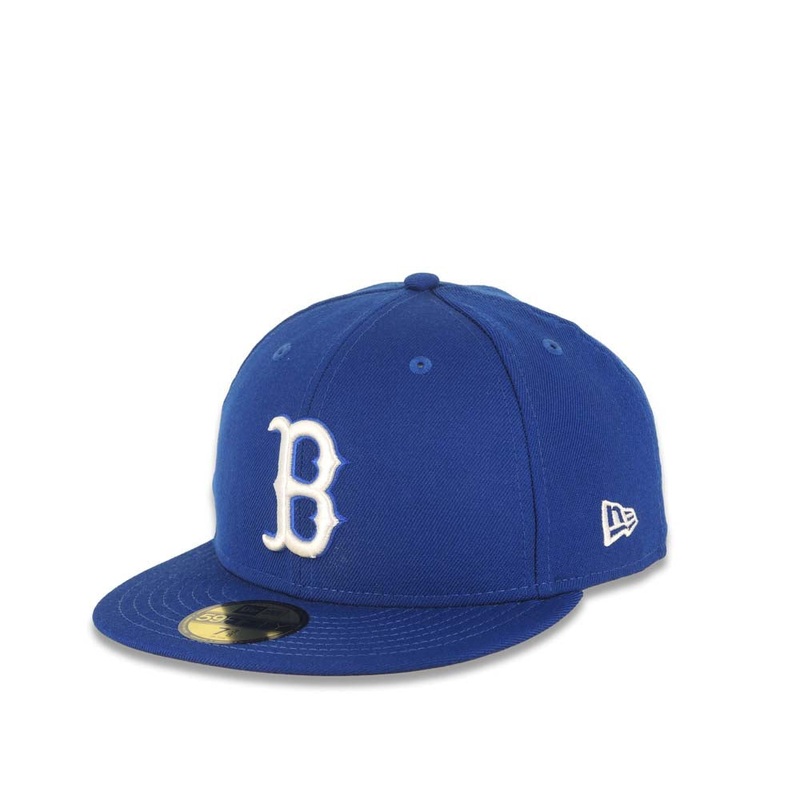 Boston Red Sox New Era MLB 59Fifty 5950 Fitted Cap Hat Royal Blue Crown/Visor White Logo