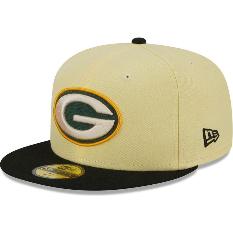New Era Green Bay Packers Soft Yellow 2023 59FIFTY Fitted Hat