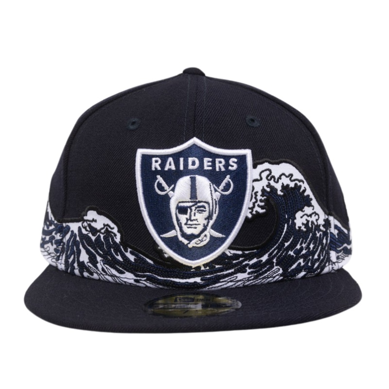 New Era Las Vegas Raiders Ocean Wave Navy 59FIFTY Fitted Hat