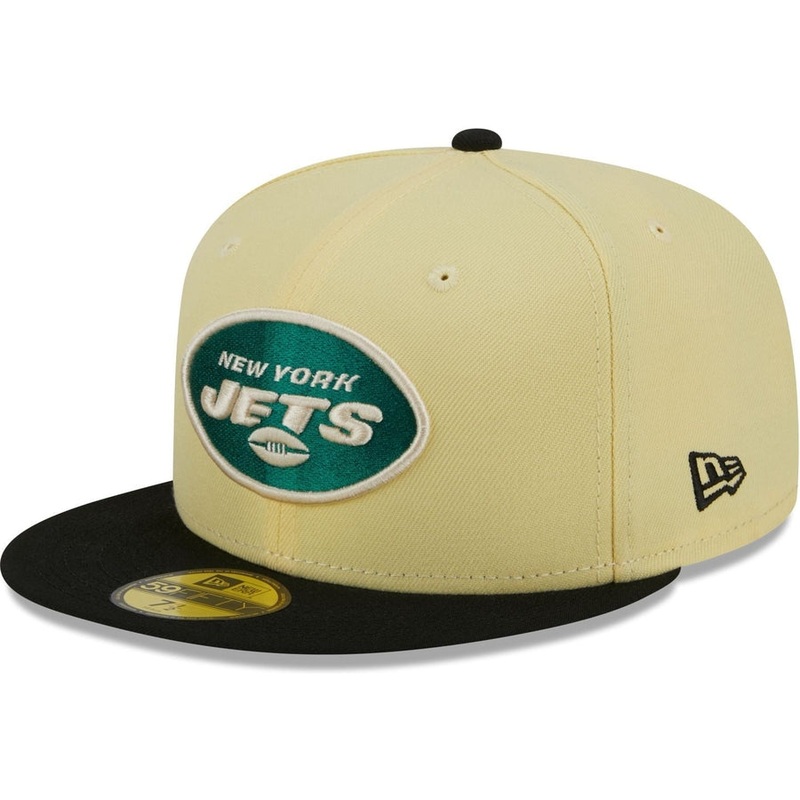 New Era New York Jets Soft Yellow 2023 59FIFTY Fitted Hat