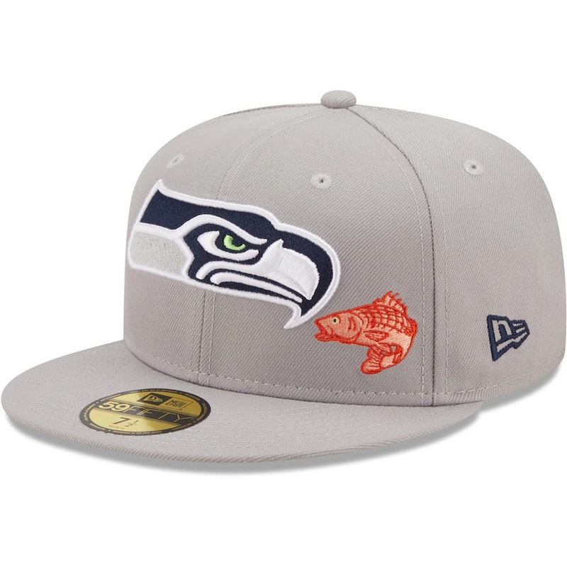New Era Seattle Seahawks Gray City Describe 59FIFTY Fitted Hat