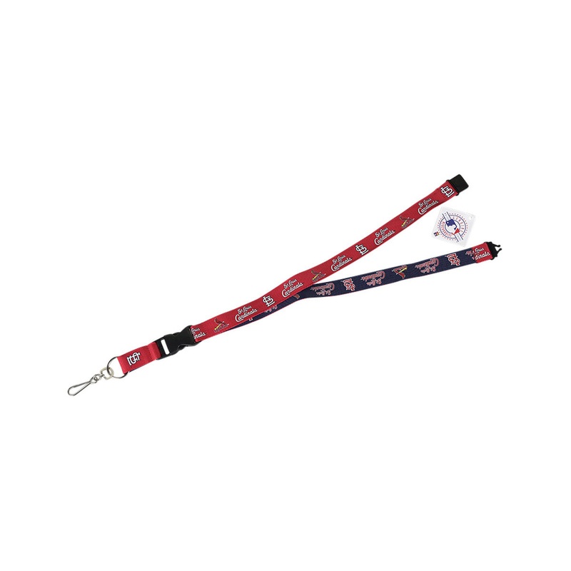 St. Louis Cardinals MLB Red/Navy Team Color 2-Tone Lanyard With Detachable Buckle
