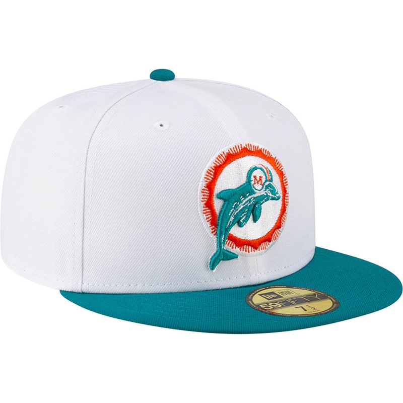 New Era x JS Miami Dolphins “Snow” White 2023 59FIFTY Fitted Hat
