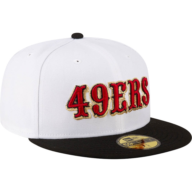 New Era x JS San Francisco 49ers “Snow” White 2023 59FIFTY Fitted Hat