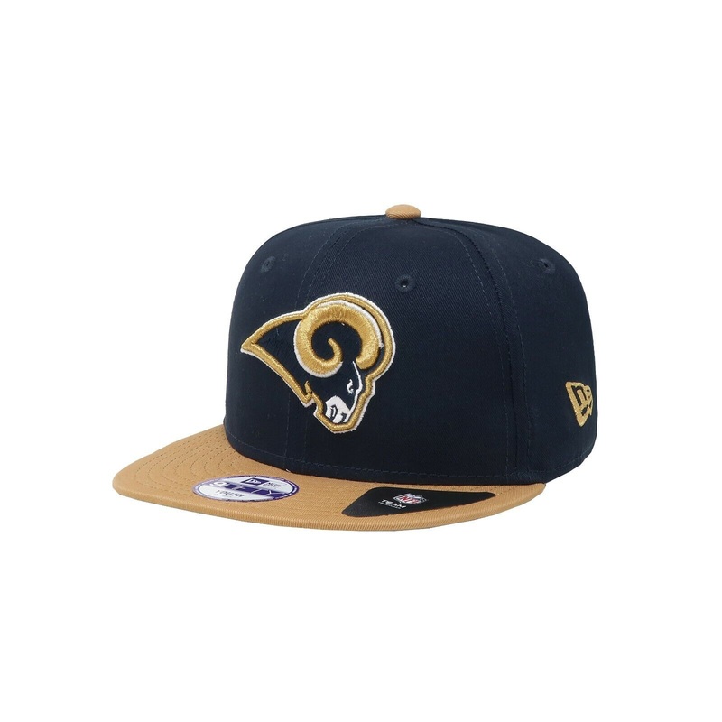 (Youth) Los Angeles Rams New Era NFL 9FIFTY 950 Snapback Cap Hat Navy Crown White Visor Navy/White Logo