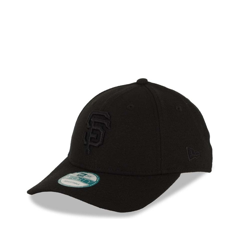 San Francisco Giants New Era 9FORTY 940 Adjustable Cap Hat Black Crown/Visor Black Logo