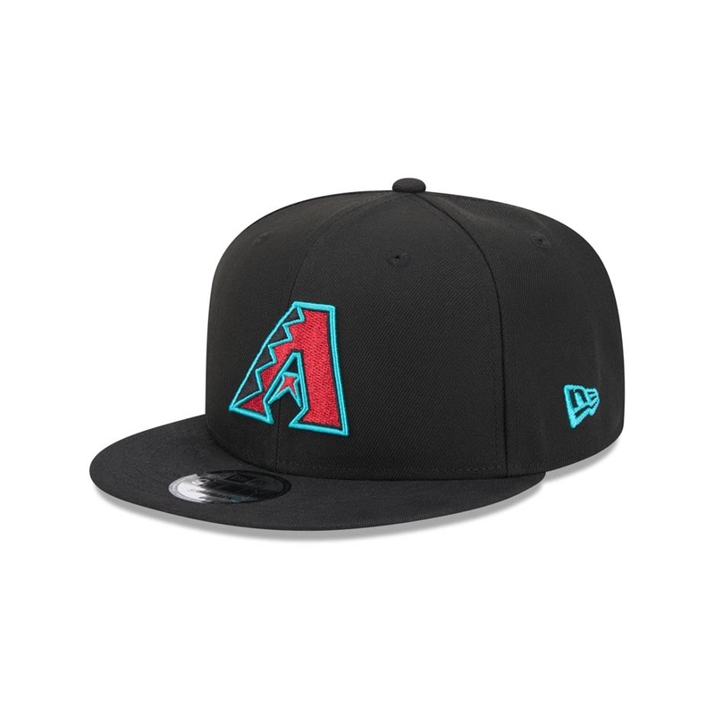 Arizona Diamondbacks New Era MLB 9FIFTY 950 Snapback Alternate Cap Hat Black Crown/Visor Team Color Logo