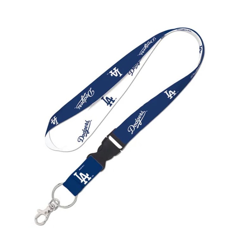 Los Angeles Dodgers WinCraft MLB 2-Tone Royal Blue/White Lanyard With Detachable Buckle